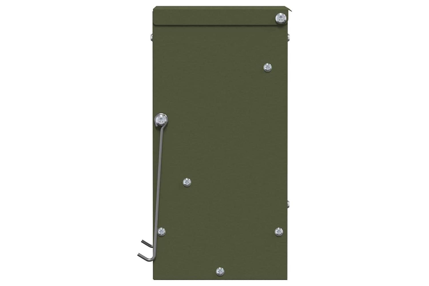 Vidaxl Rabbit Feeder Olive Green 125 X 125 X 25 Cm Cold-rolled Steel-6