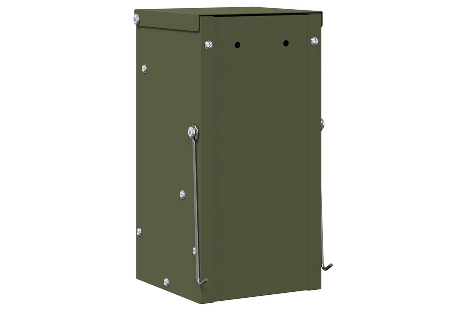 Vidaxl Rabbit Feeder Olive Green 125 X 125 X 25 Cm Cold-rolled Steel-7