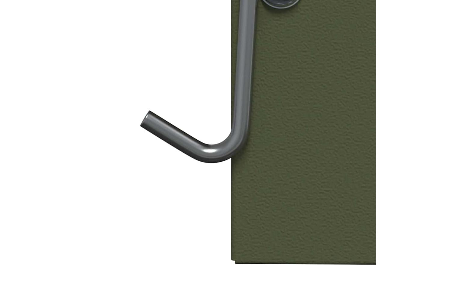 Vidaxl Rabbit Feeder Olive Green 125 X 125 X 25 Cm Cold-rolled Steel-8