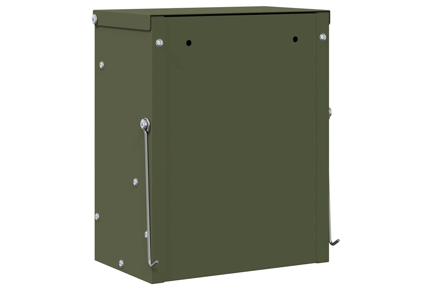 Vidaxl Rabbit Feeder Olive Green 20 X 125 X 25 Cm Cold-rolled Steel-7