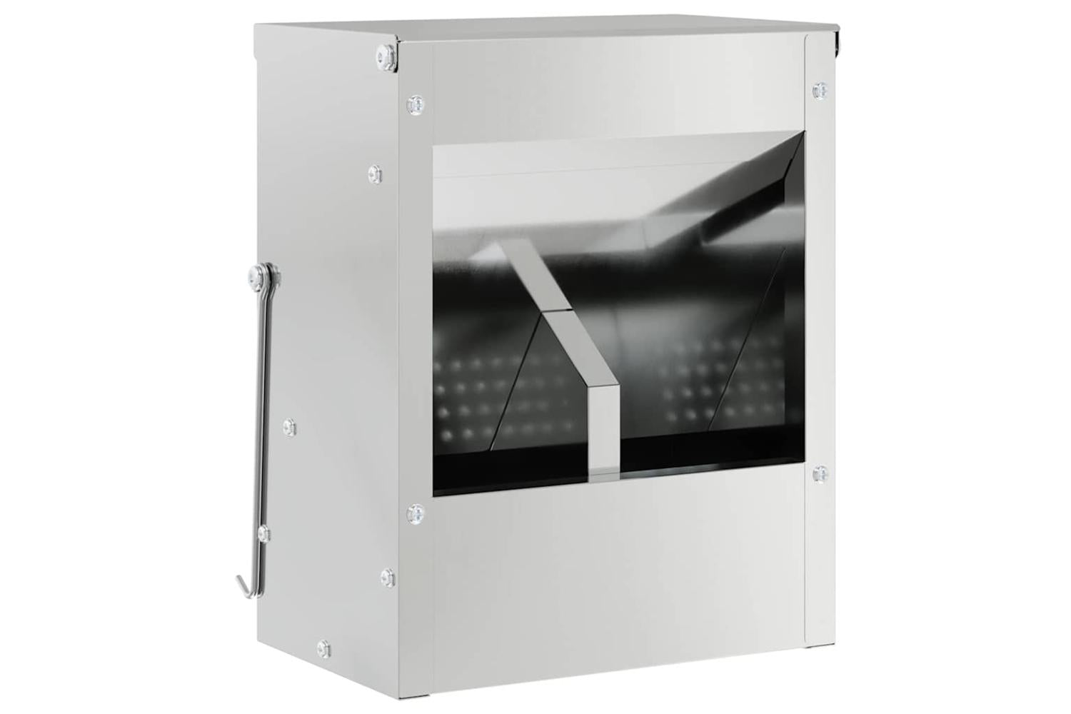 Vidaxl Rabbit Feeder Silver 20 X 125 X 25 Cm Galvanised Steel-2