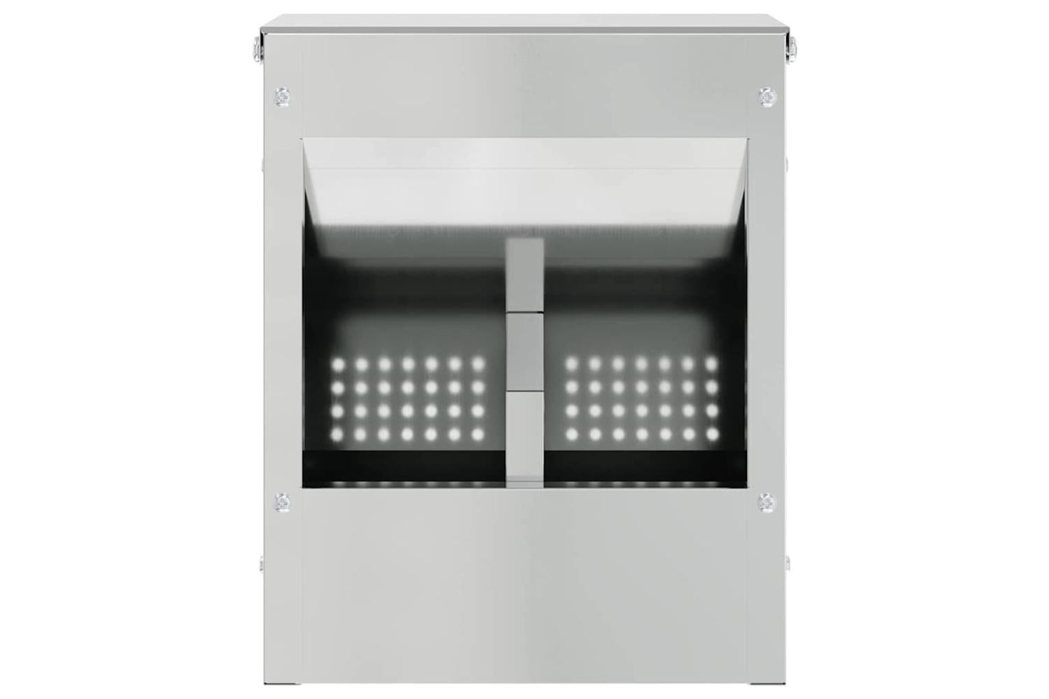 Vidaxl Rabbit Feeder Silver 20 X 125 X 25 Cm Galvanised Steel-5