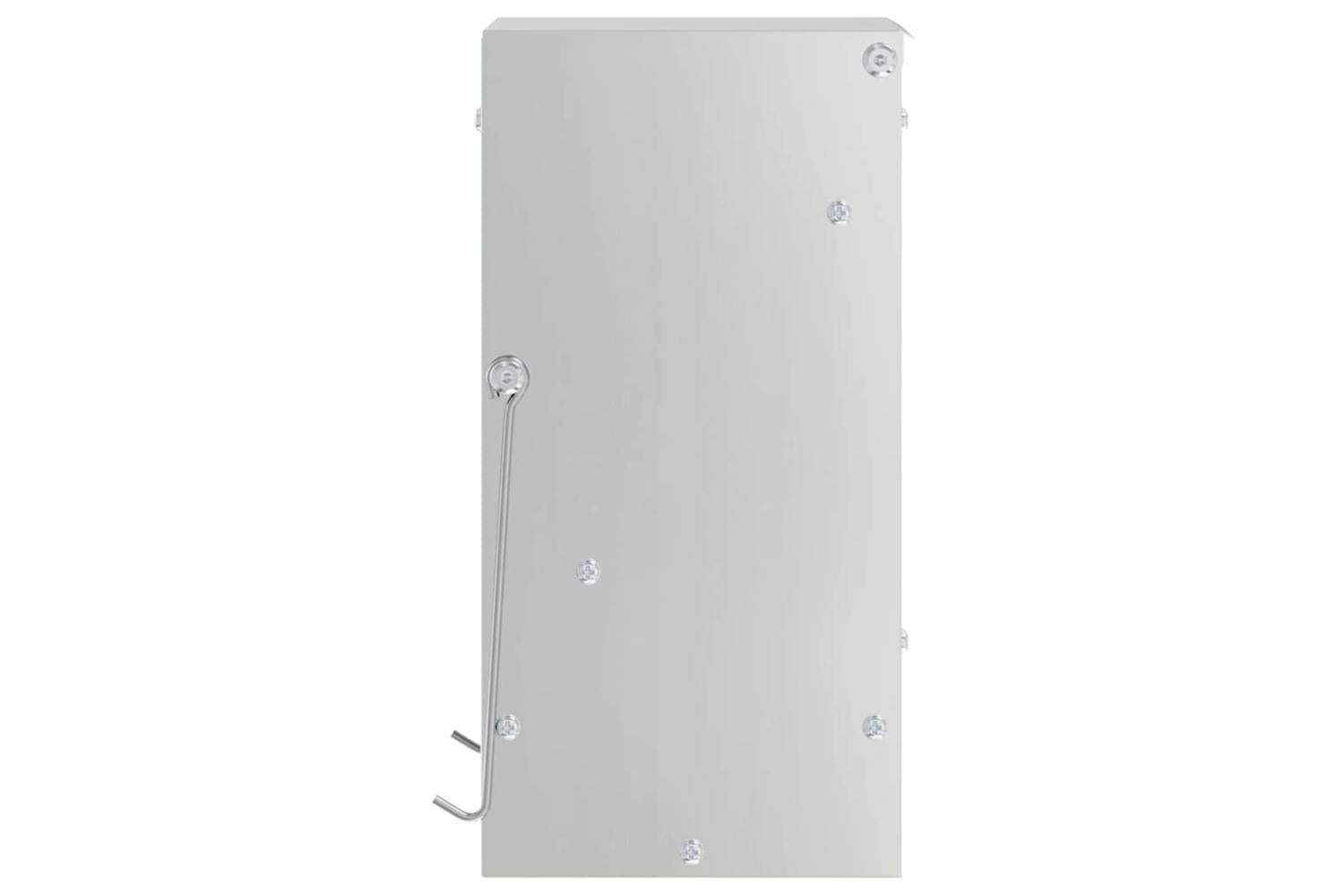 Vidaxl Rabbit Feeder Silver 20 X 125 X 25 Cm Galvanised Steel-6
