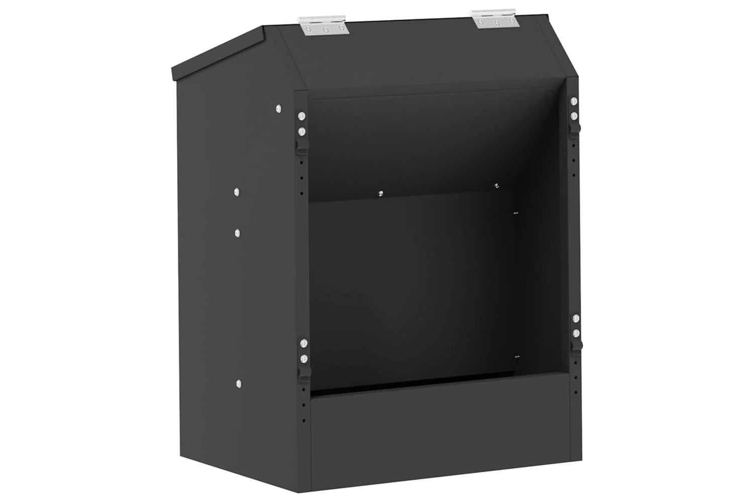 Vidaxl Rabbit Feeder Black 335 X 255 X 455 Cm Cold-rolled Steel-2