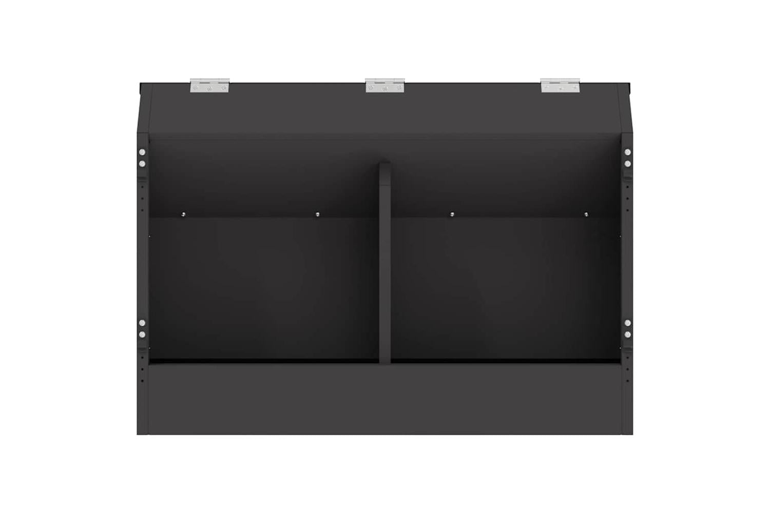Vidaxl Rabbit Feeder Black 645 X 255 X 455 Cm Cold-rolled Steel-5