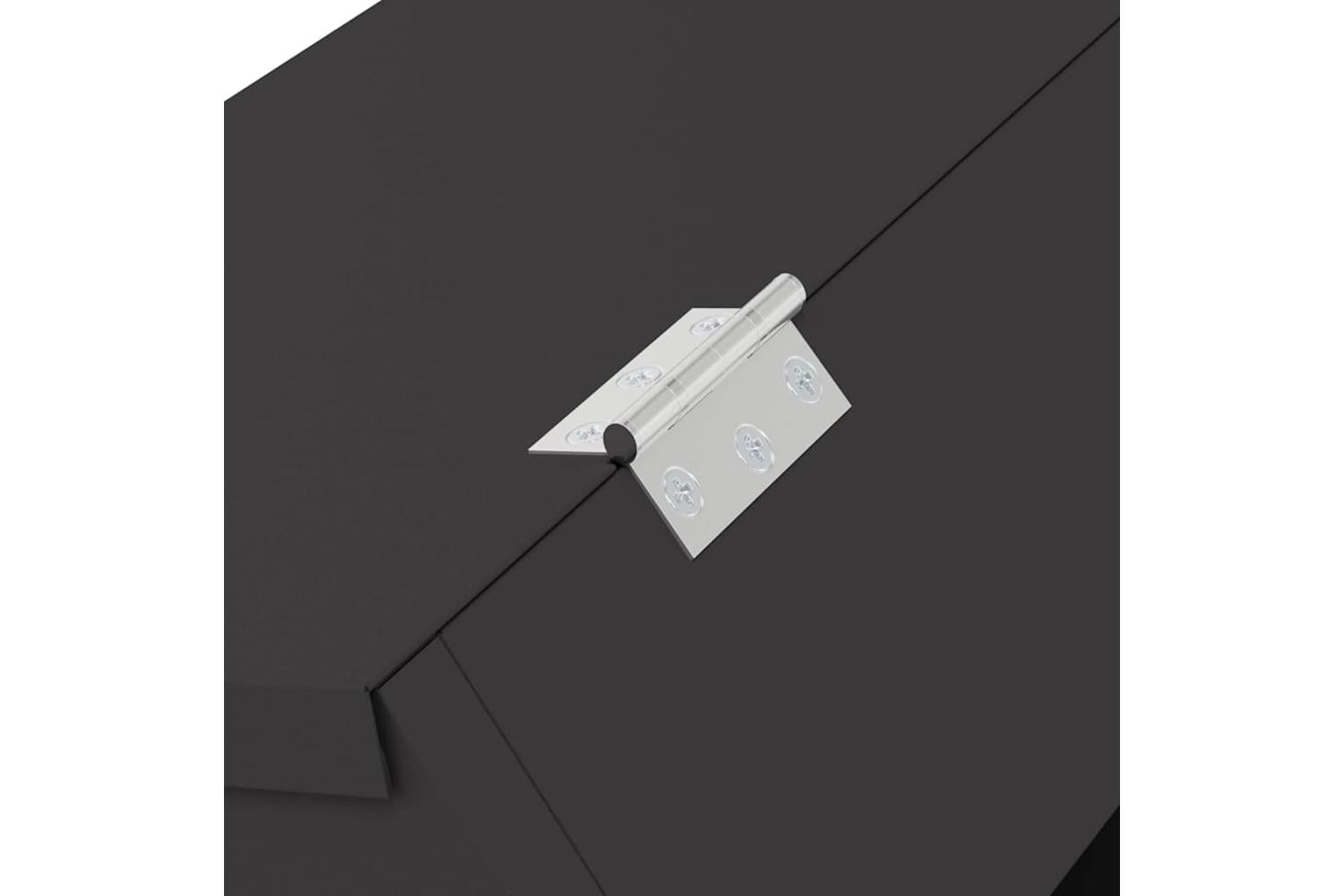 Vidaxl Rabbit Feeder Black 645 X 255 X 455 Cm Cold-rolled Steel-9