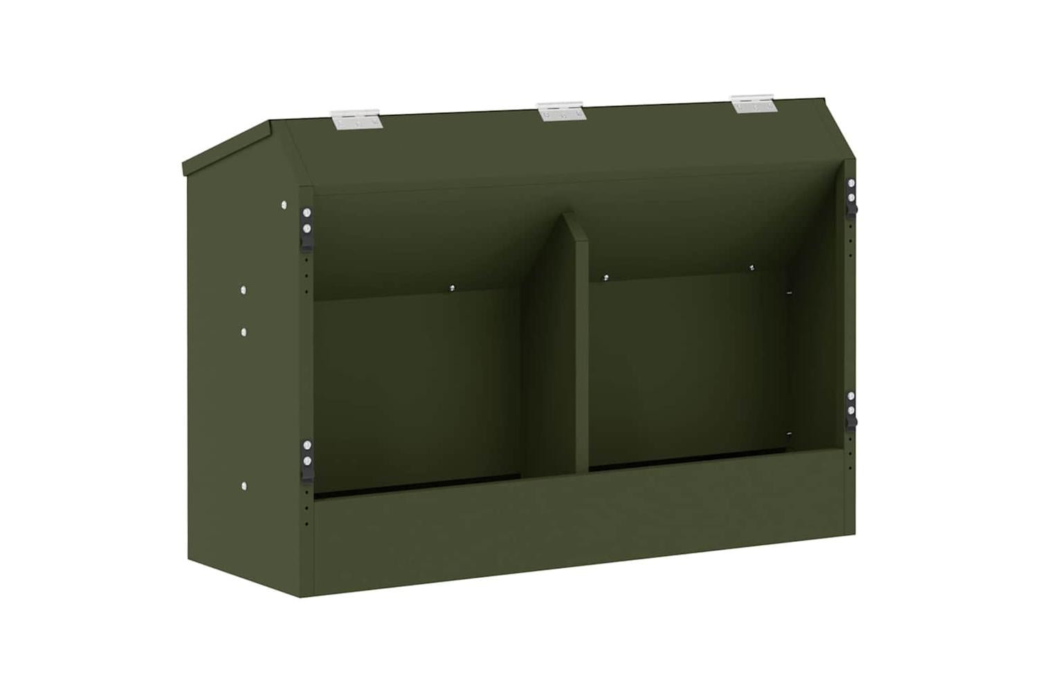 Vidaxl Rabbit Feeder Olive Green 645 X 255 X 455 Cm-2