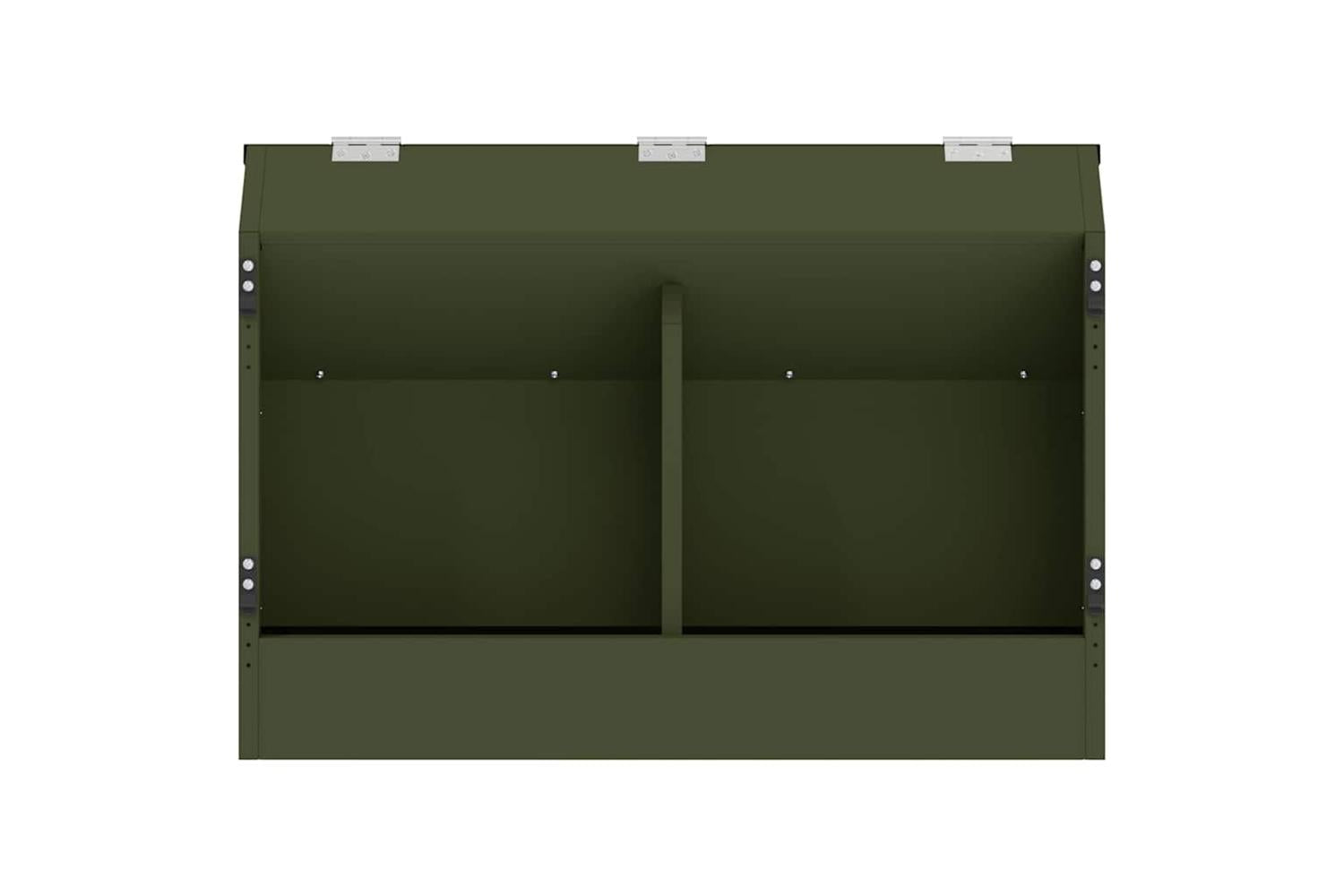 Vidaxl Rabbit Feeder Olive Green 645 X 255 X 455 Cm-5