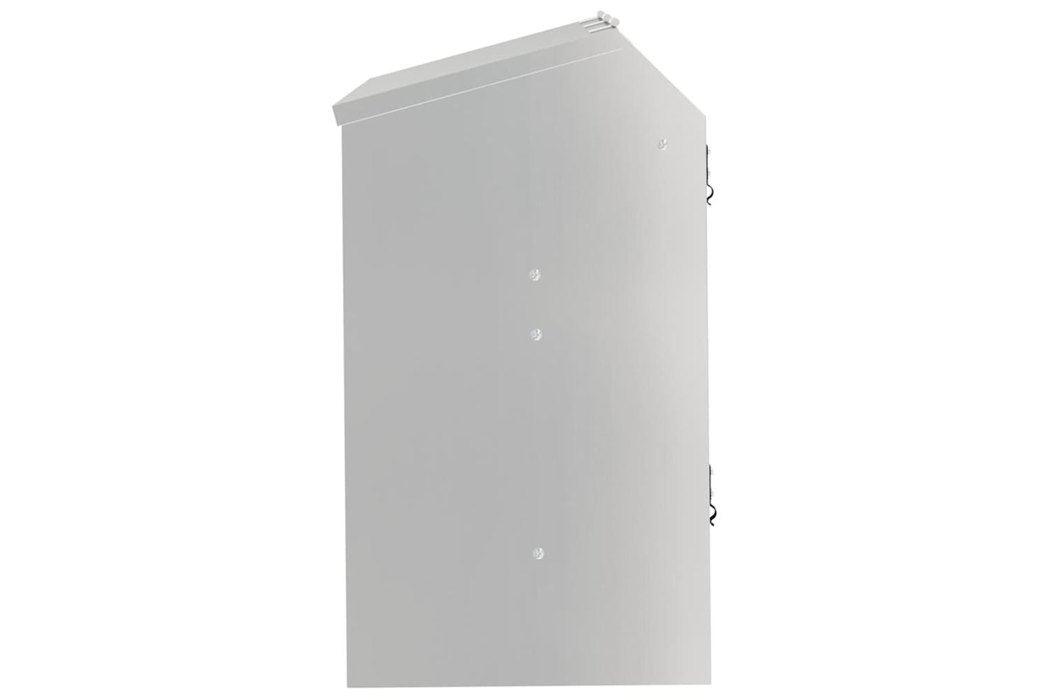 Vidaxl Rabbit Feeder Silver 645 X 255 X 455 Cm Galvanised Steel-6
