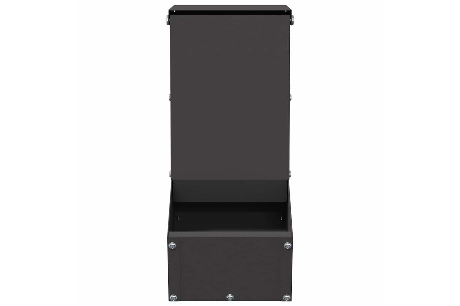 Vidaxl Rabbit Feeder Black 125 X 26 X 285 Cm Cold-rolled Steel-4
