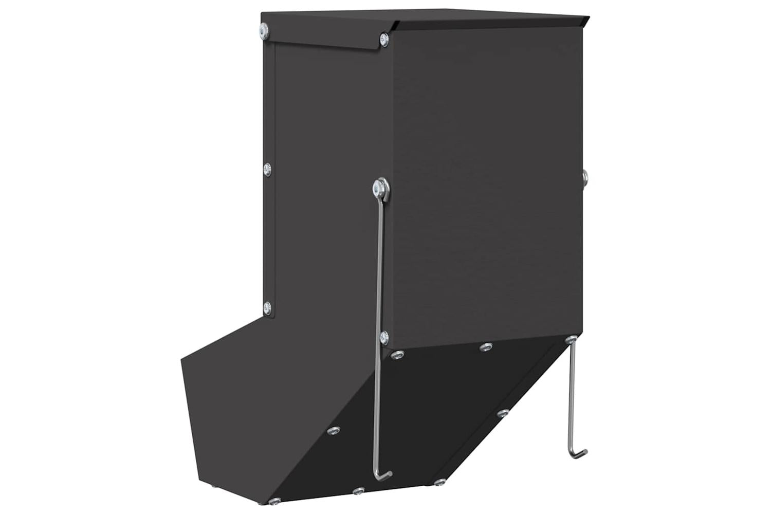 Vidaxl Rabbit Feeder Black 125 X 26 X 285 Cm Cold-rolled Steel-6