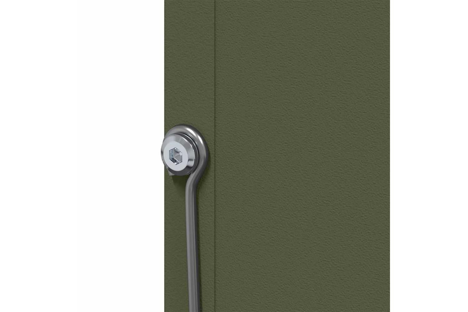Vidaxl Rabbit Feeder Olive Green 125 X 26 X 285 Cm Cold-rolled Steel-8
