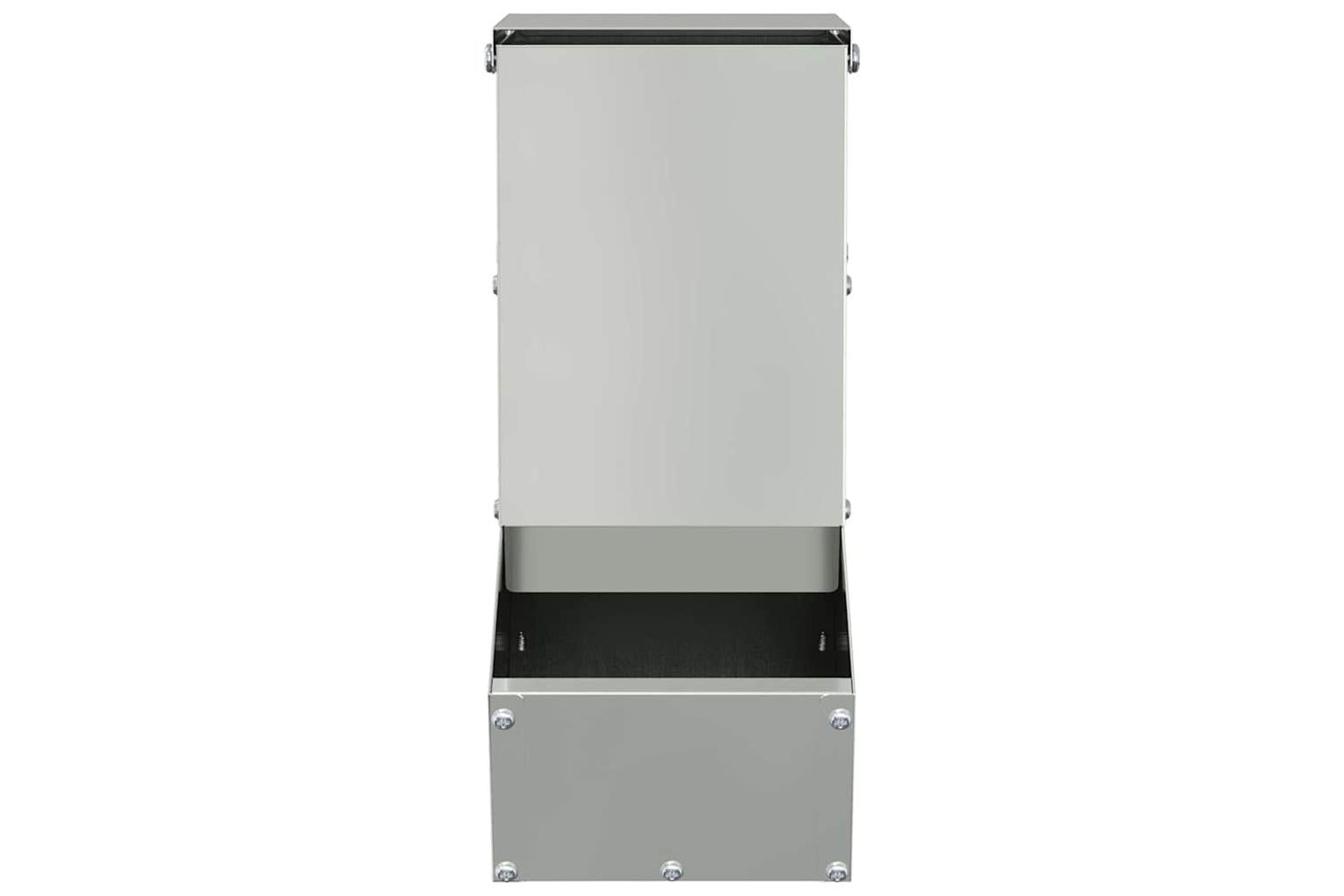 Vidaxl Rabbit Feeder Silver 125 X 26 X 285 Cm Galvanised Steel-4