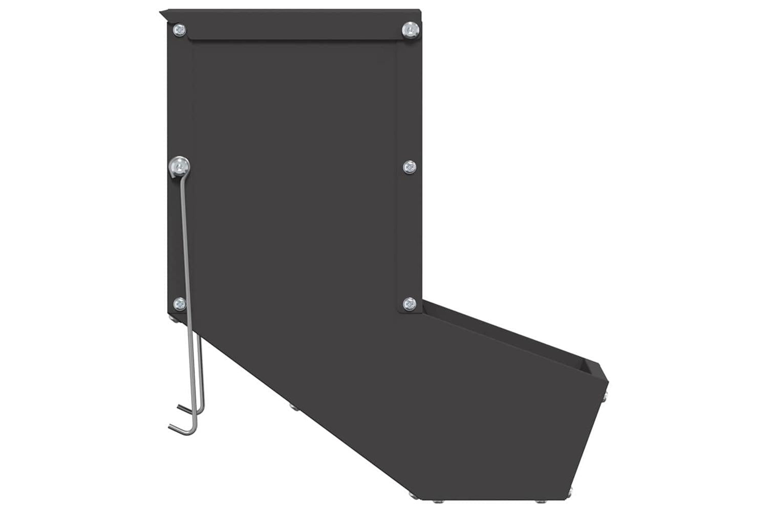 Vidaxl Rabbit Feeder Black 175 X 26 X 285 Cm Cold-rolled Steel-5