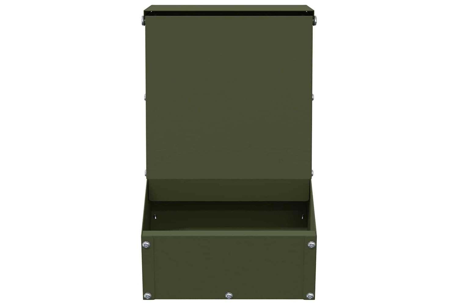 Vidaxl Rabbit Feeder Olive Green 175 X 26 X 285 Cm Cold-rolled Steel-4