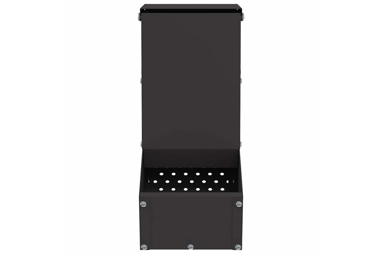 Vidaxl Rabbit Feeder Black 125 X 26 X 285 Cm Cold-rolled Steel-4