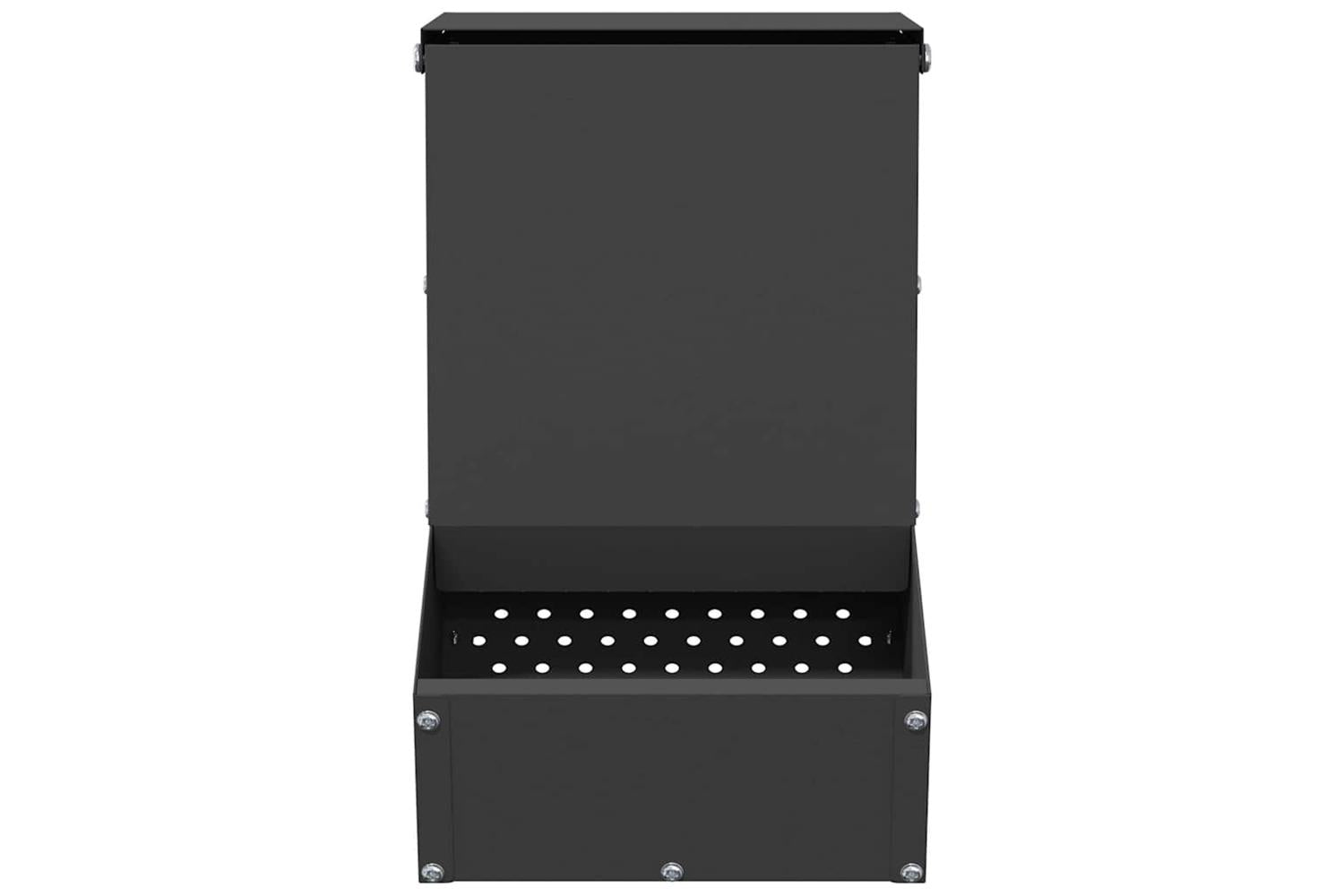 Vidaxl Rabbit Feeder Black 175 X 26 X 285 Cm Cold-rolled Steel-4