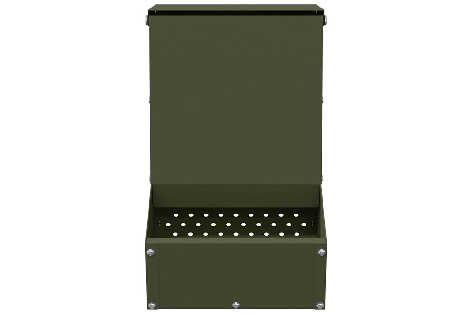 Vidaxl Rabbit Feeder Olive Green 175 X 26 X 285 Cm Cold-rolled Steel-4