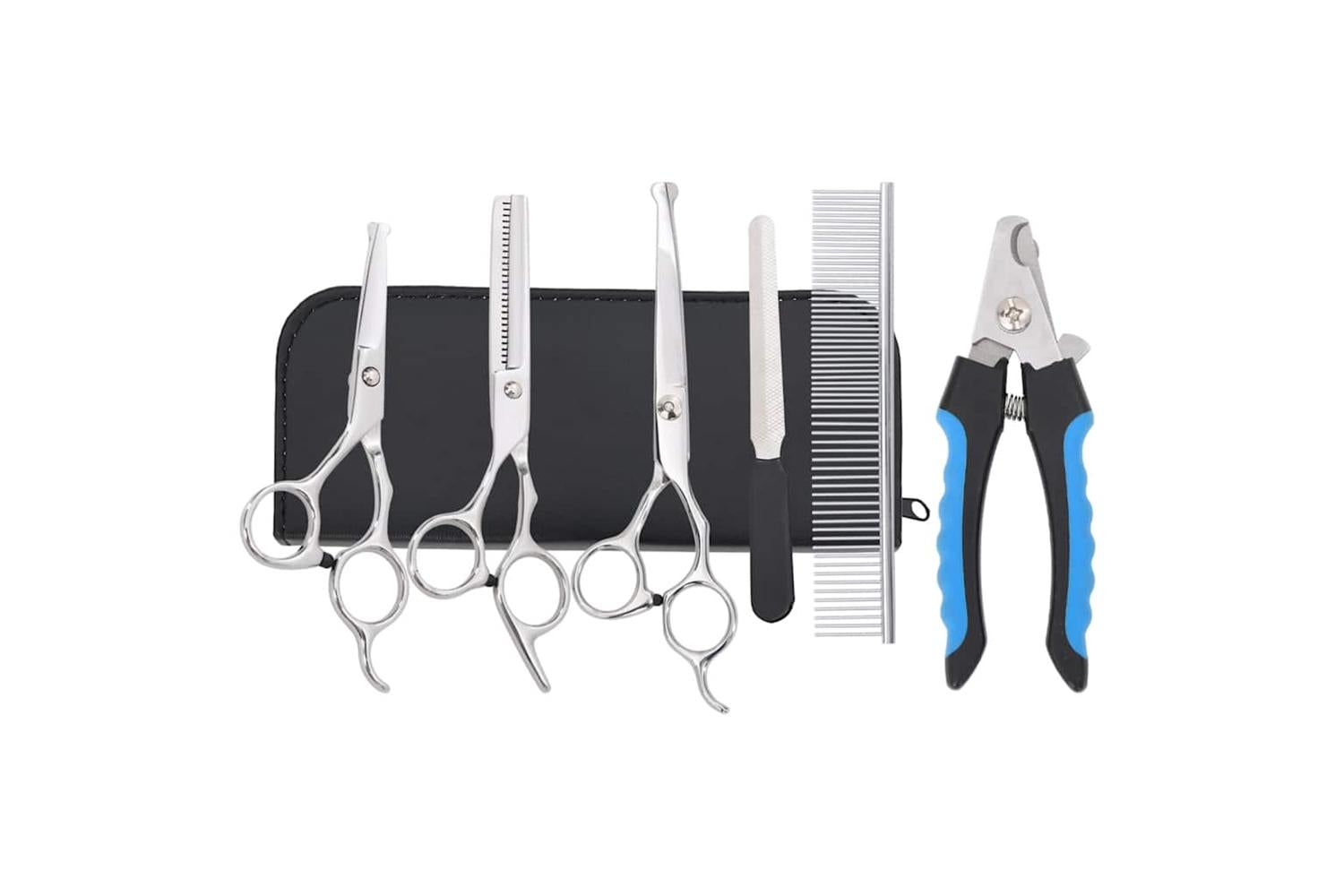 Vidaxl 6 Piece Dog Grooming Scissors Set Stainless Steel-3