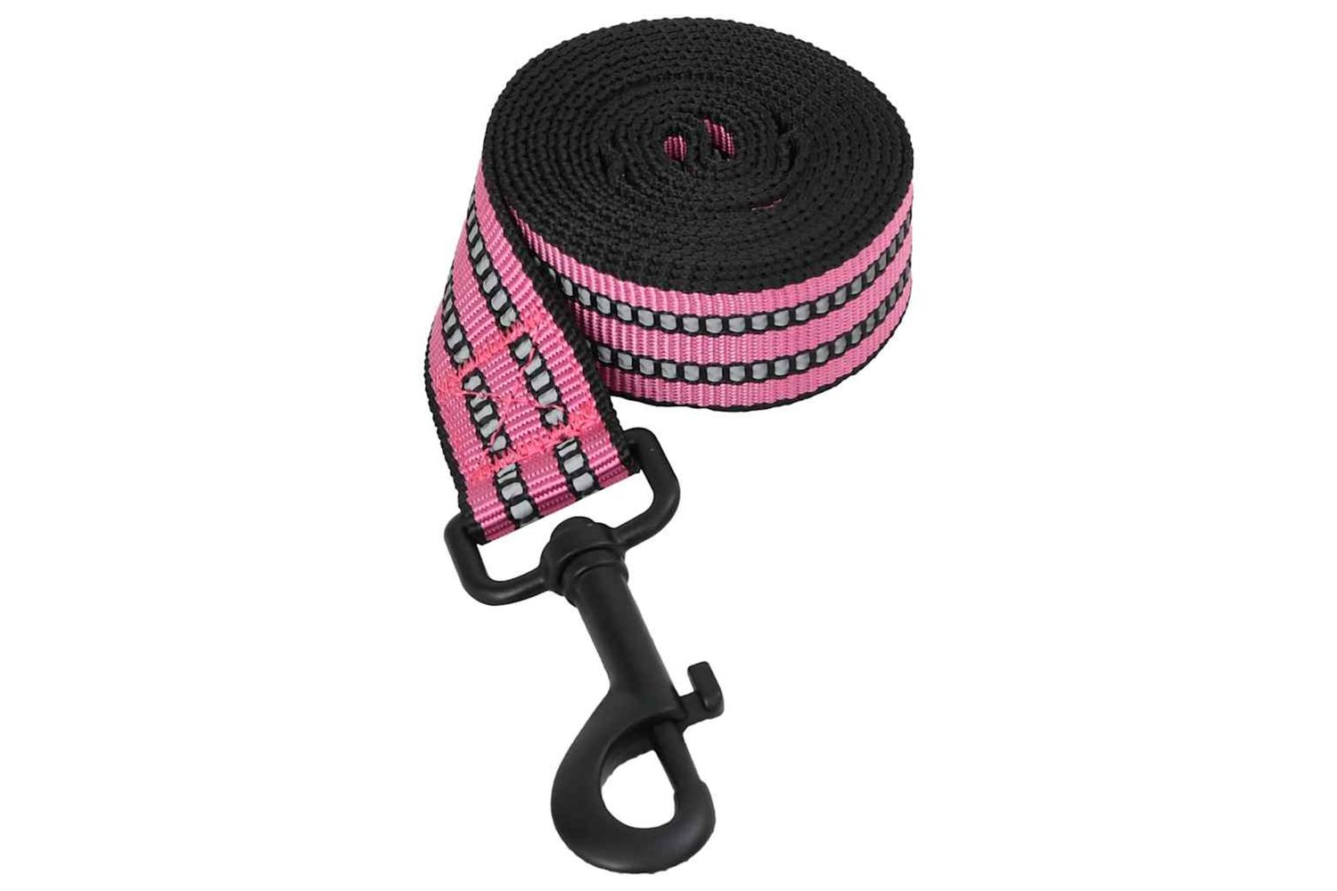 Vidaxl Dog Harness With Lead Collar Adjustable Pink S-6