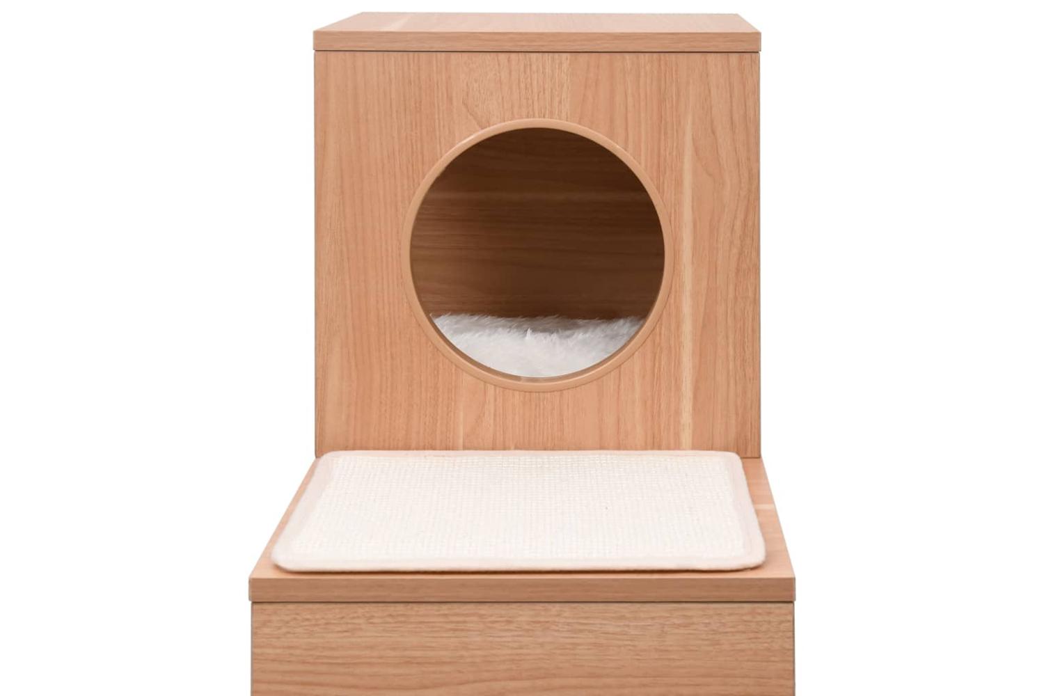 Vidaxl Cat Condo House With Sisal Scratching Mat 100 Cm-6