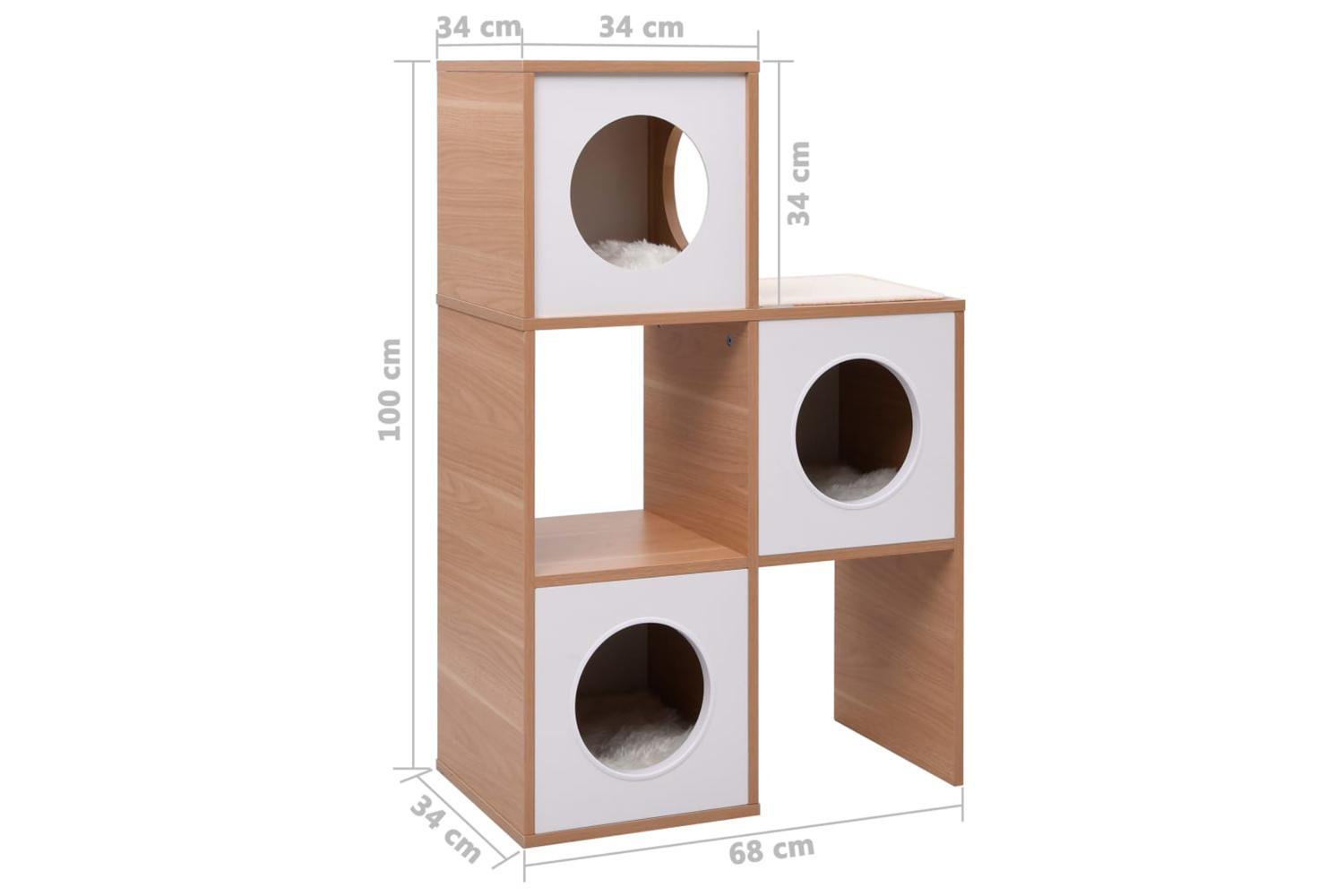 Vidaxl Cat Condo House With Sisal Scratching Mat 100 Cm-8