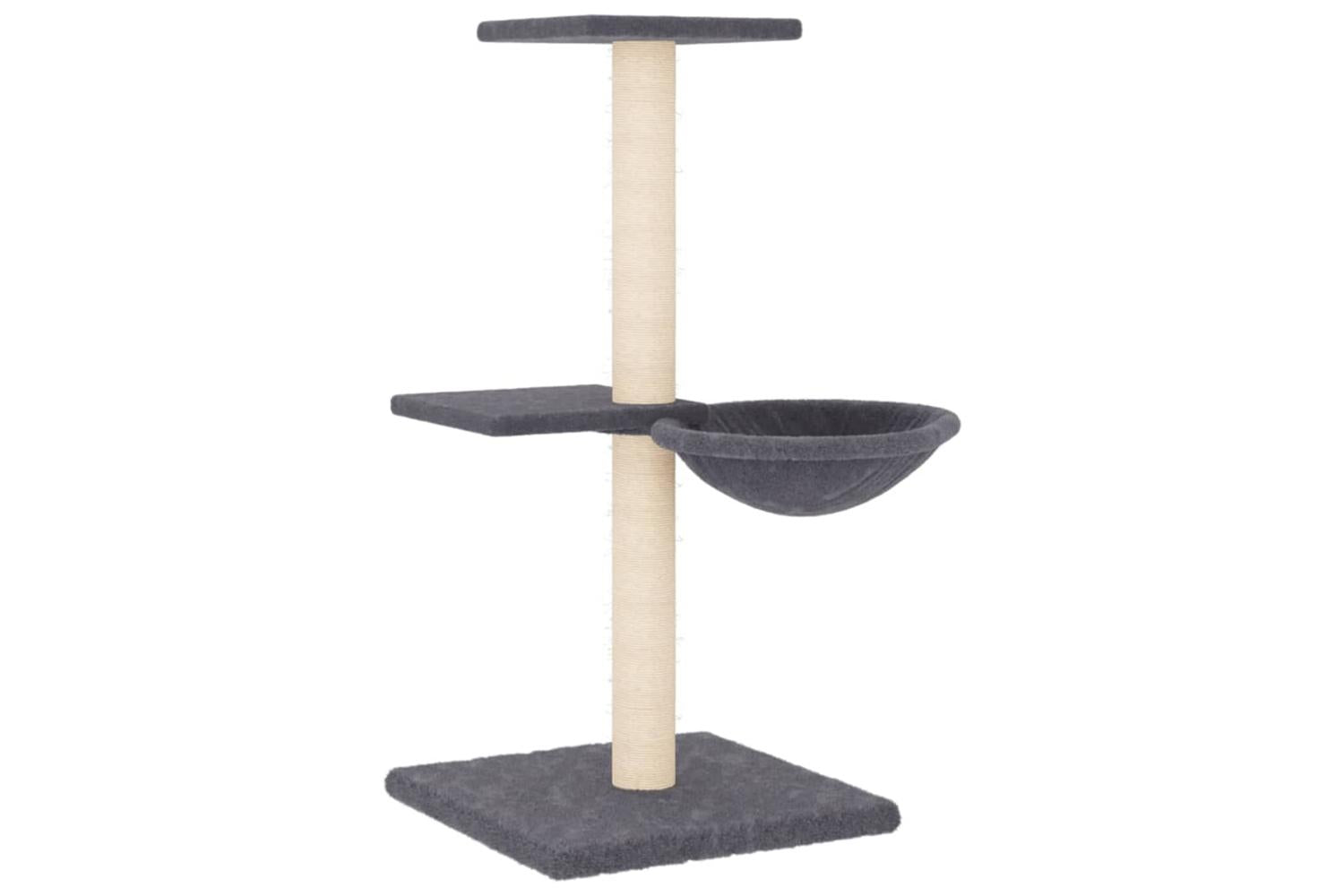Vidaxl Cat Tree With Sisal Scratching Posts Dark Grey 72 Cm-2