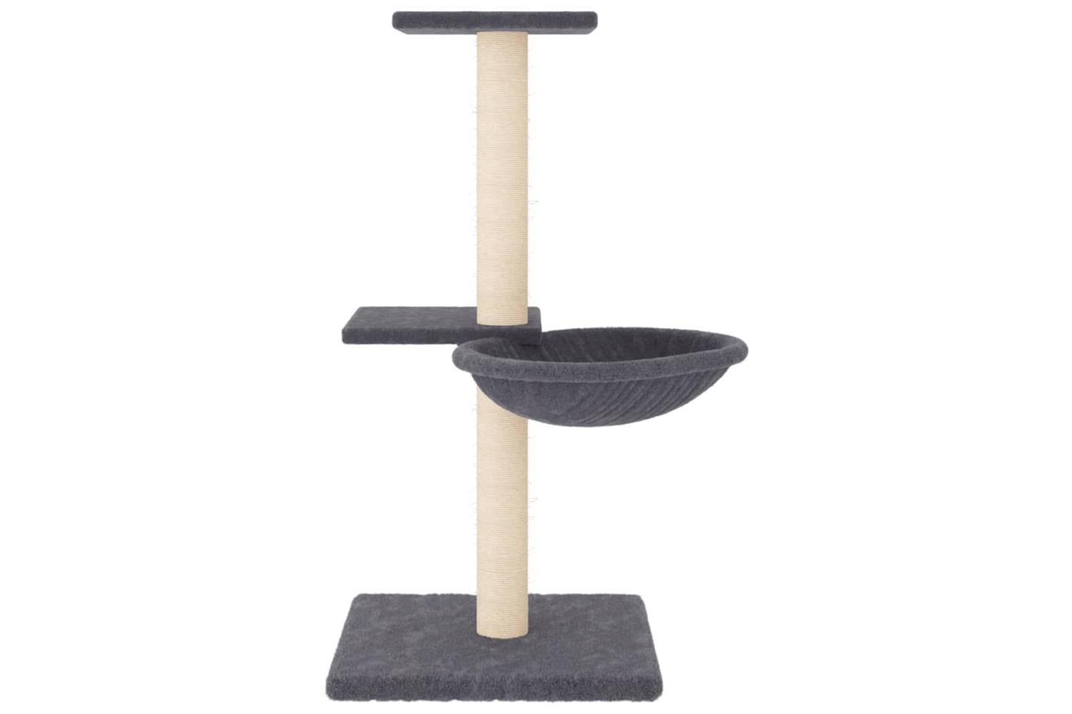 Vidaxl Cat Tree With Sisal Scratching Posts Dark Grey 72 Cm-3