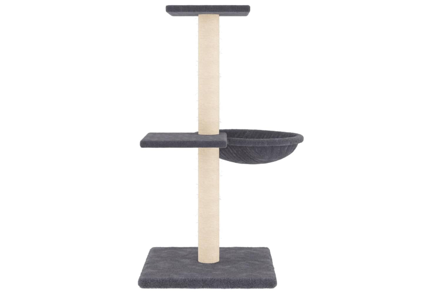 Vidaxl Cat Tree With Sisal Scratching Posts Dark Grey 72 Cm-4