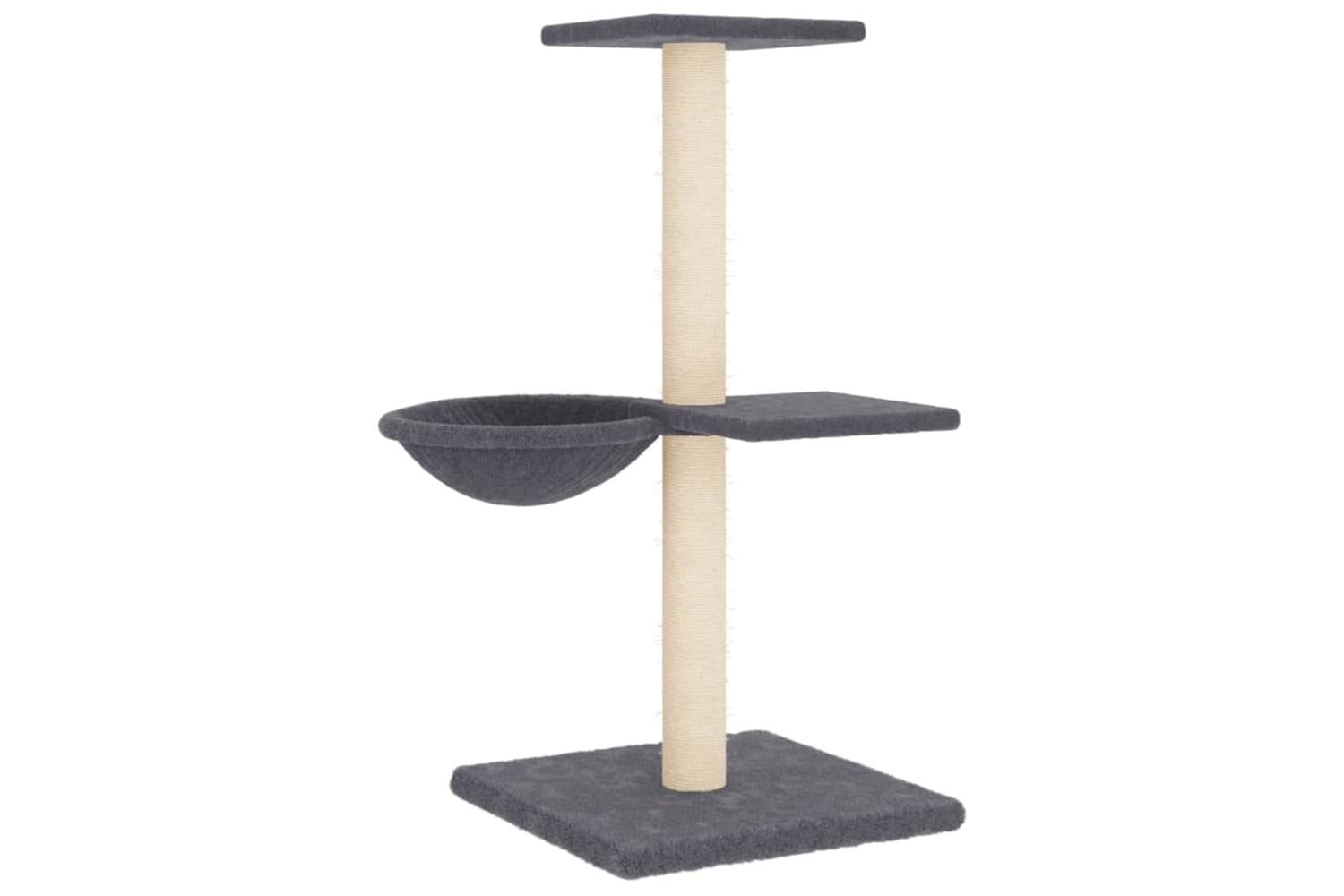 Vidaxl Cat Tree With Sisal Scratching Posts Dark Grey 72 Cm-5
