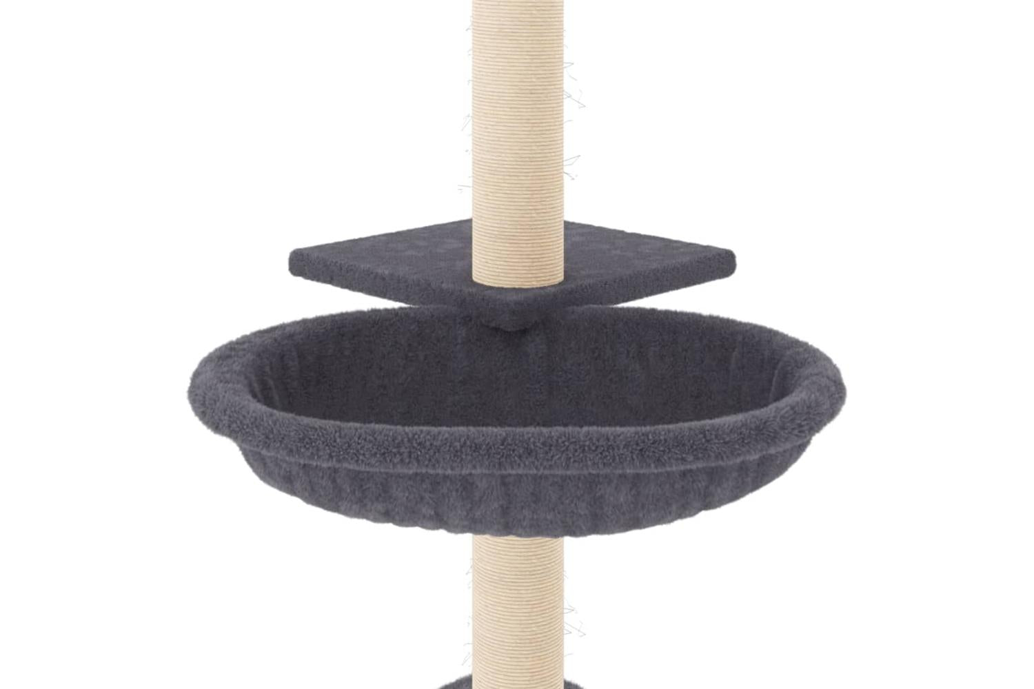 Vidaxl Cat Tree With Sisal Scratching Posts Dark Grey 72 Cm-6
