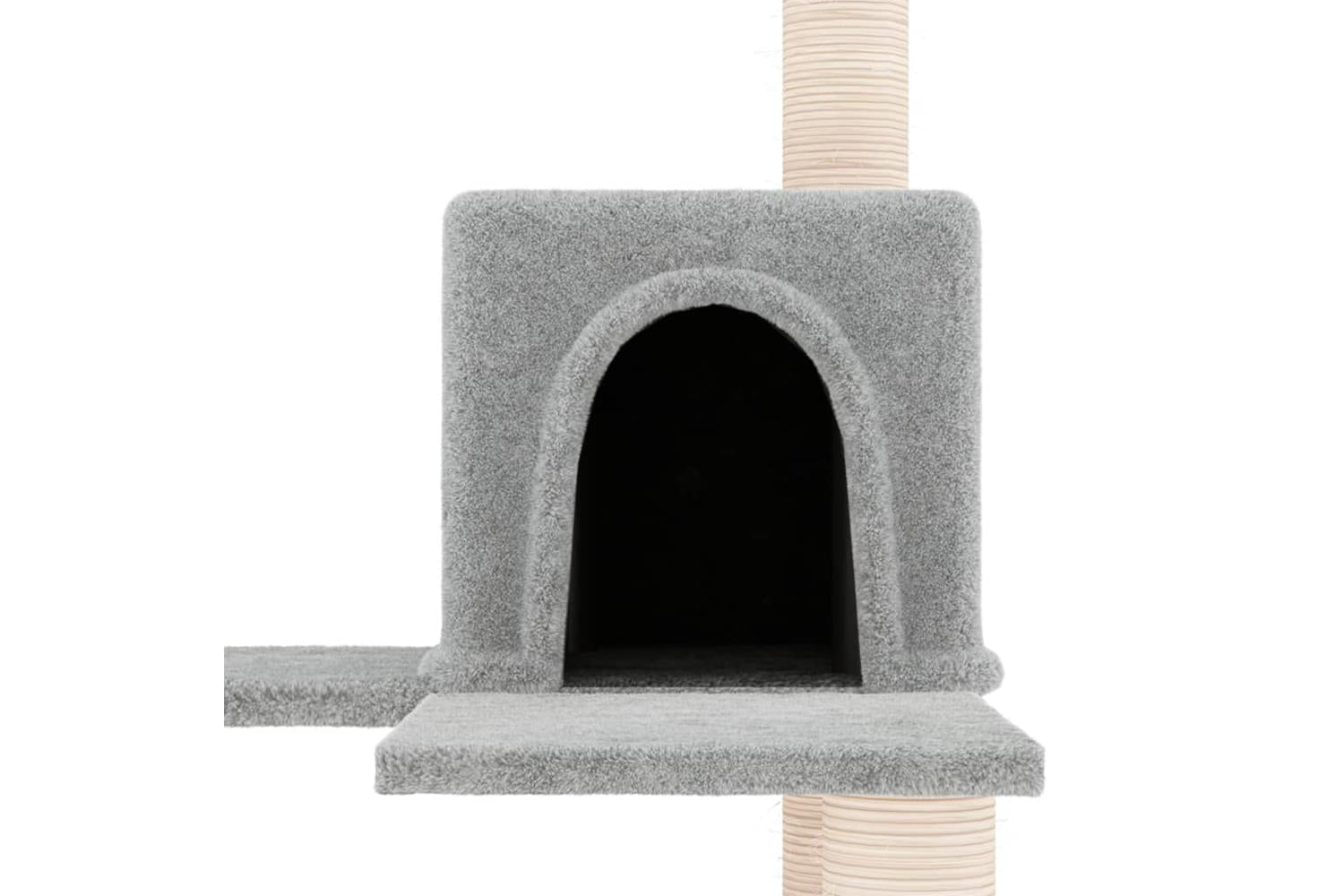 Vidaxl Cat Tree With Sisal Scratching Posts Light Grey 153 Cm-6