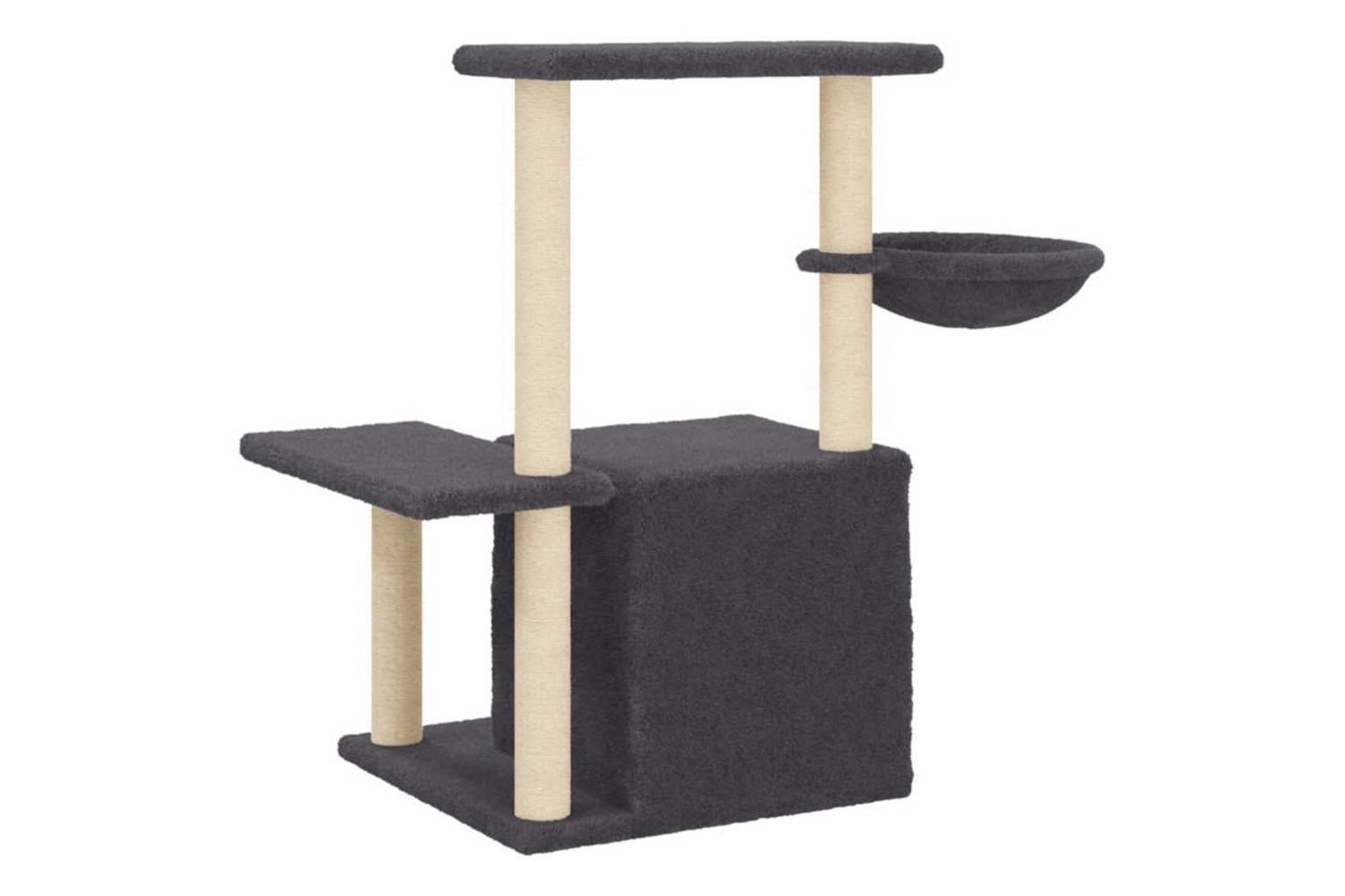 Vidaxl Cat Tree With Sisal Scratching Posts Dark Grey 83 Cm-6