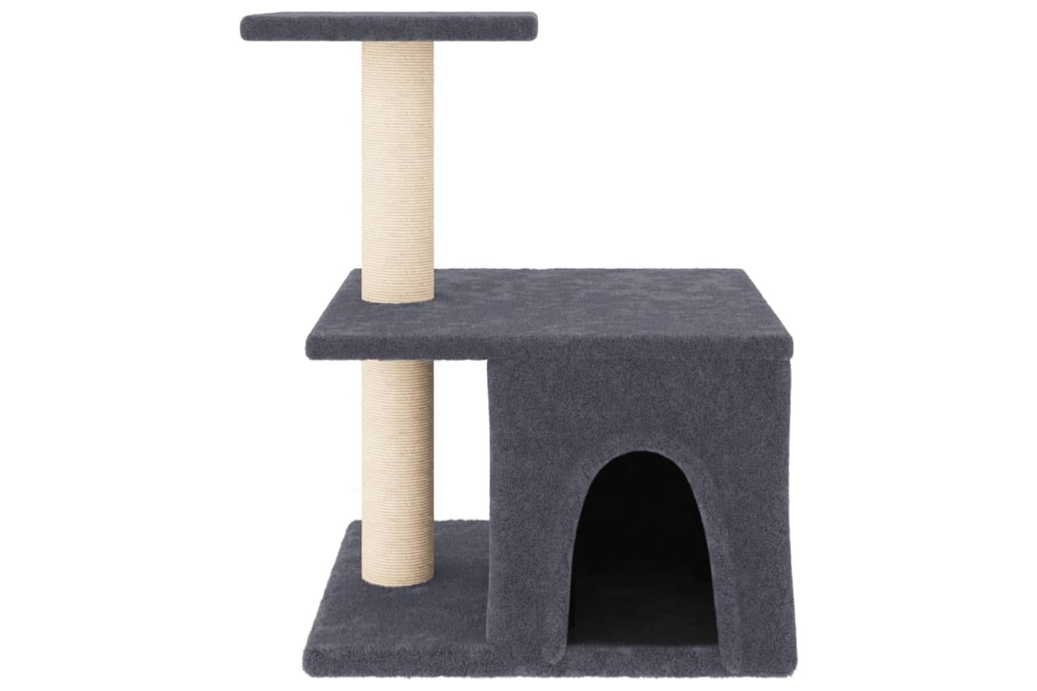 Vidaxl Cat Tree With Sisal Scratching Posts Dark Grey 48 Cm-3