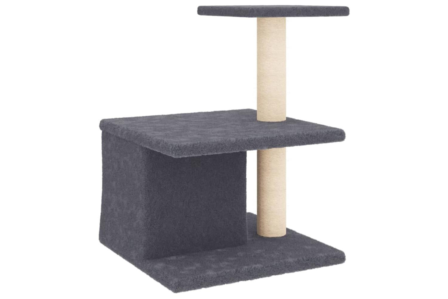 Vidaxl Cat Tree With Sisal Scratching Posts Dark Grey 48 Cm-5