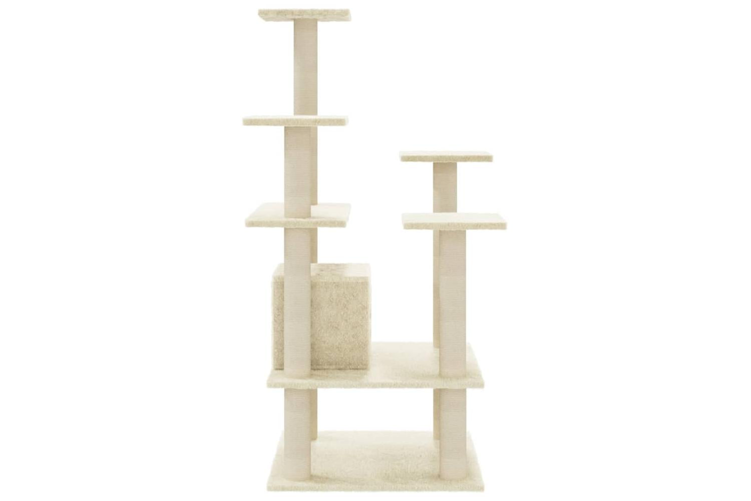 Vidaxl Cat Tree With Sisal Scratching Posts Cream 110 Cm-5