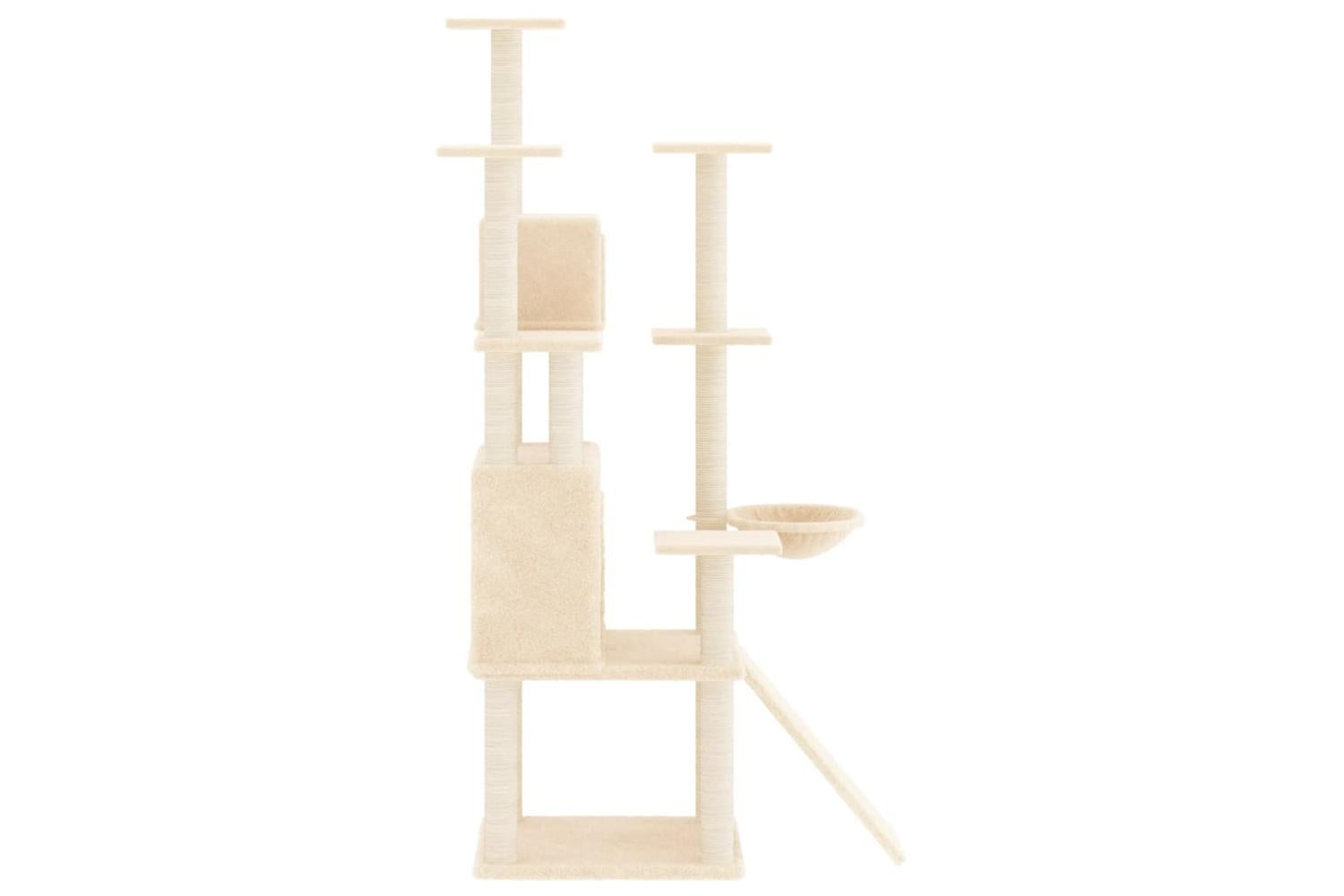 Vidaxl Cat Tree With Sisal Scratching Posts Cream 154 Cm-4