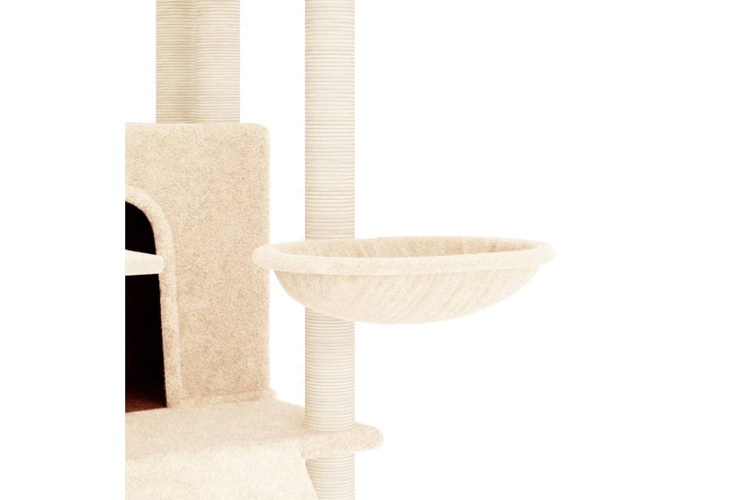 Vidaxl Cat Tree With Sisal Scratching Posts Cream 154 Cm-6