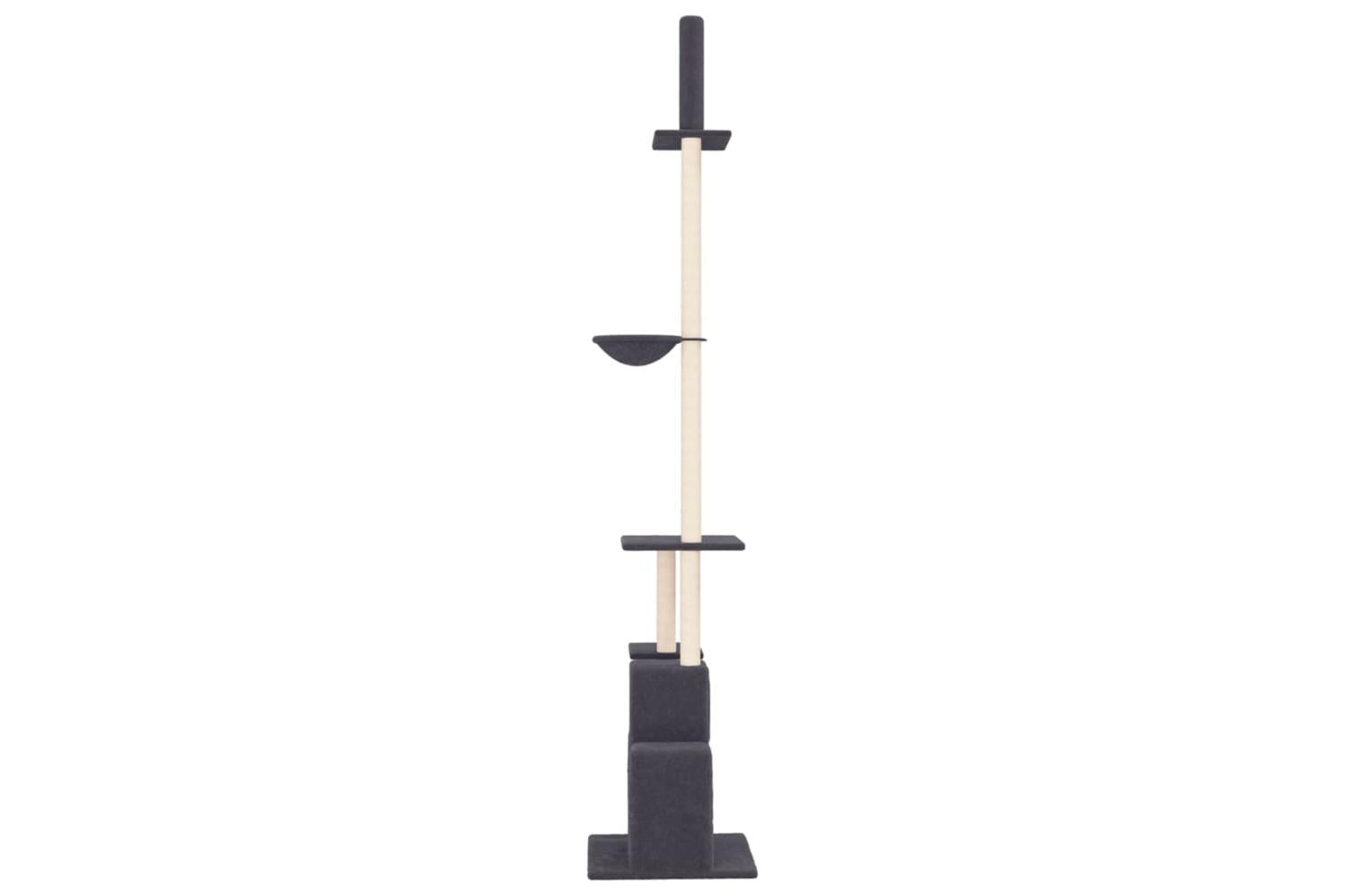 Vidaxl Floor To Ceiling Cat Tree Dark Grey 2505-2765 Cm-4