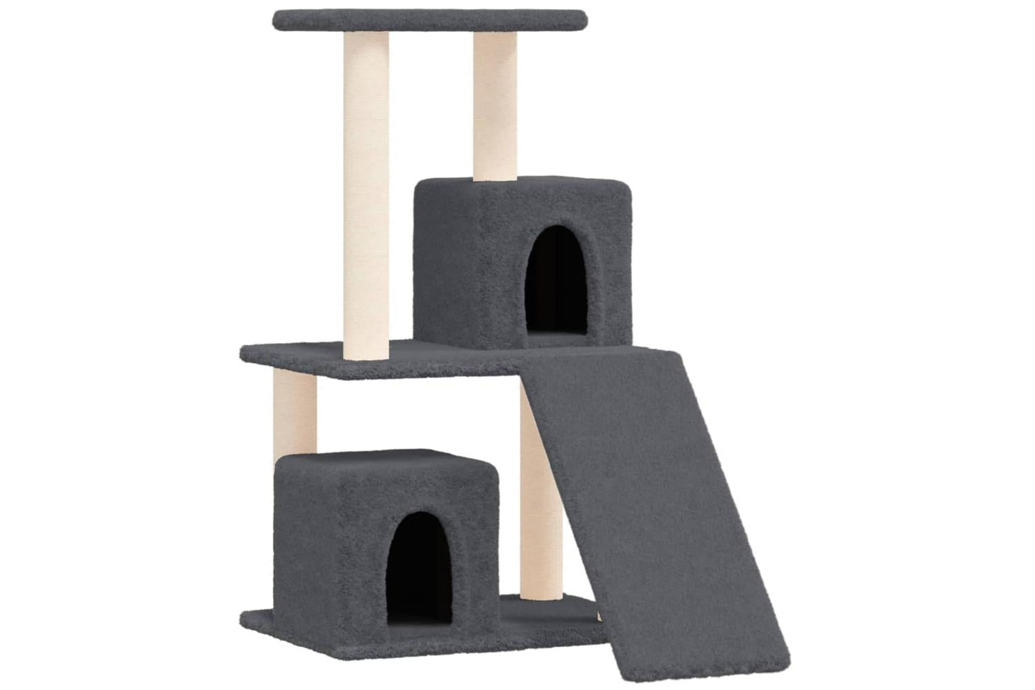 Vidaxl Cat Tree With Sisal Scratching Posts Dark Grey 82 Cm-2