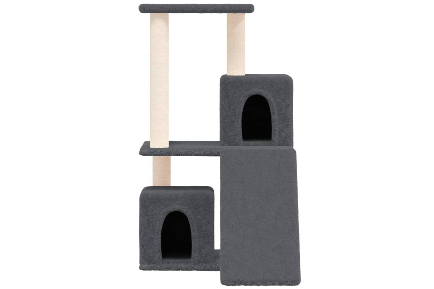 Vidaxl Cat Tree With Sisal Scratching Posts Dark Grey 82 Cm-3