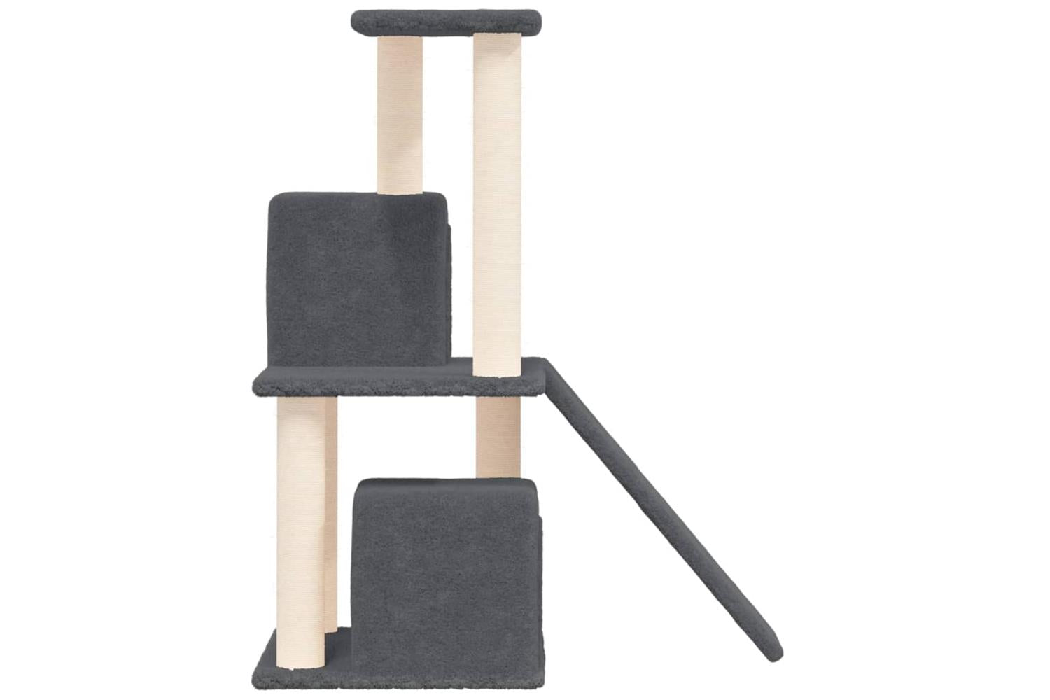 Vidaxl Cat Tree With Sisal Scratching Posts Dark Grey 82 Cm-4