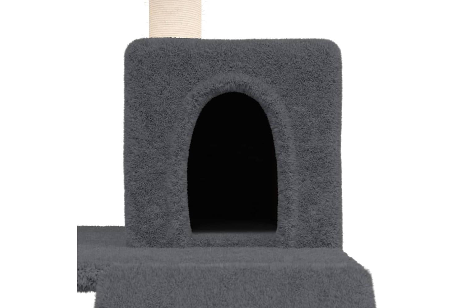 Vidaxl Cat Tree With Sisal Scratching Posts Dark Grey 82 Cm-6