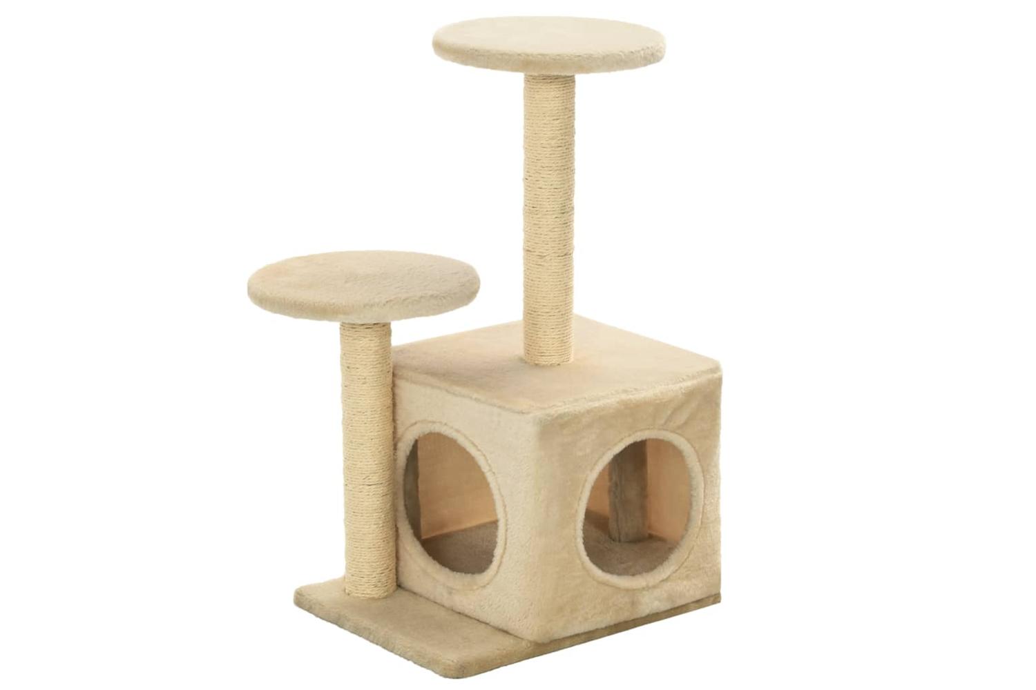 Vidaxl Cat Tree With Sisal Scratching Posts 60 Cm Beige-2