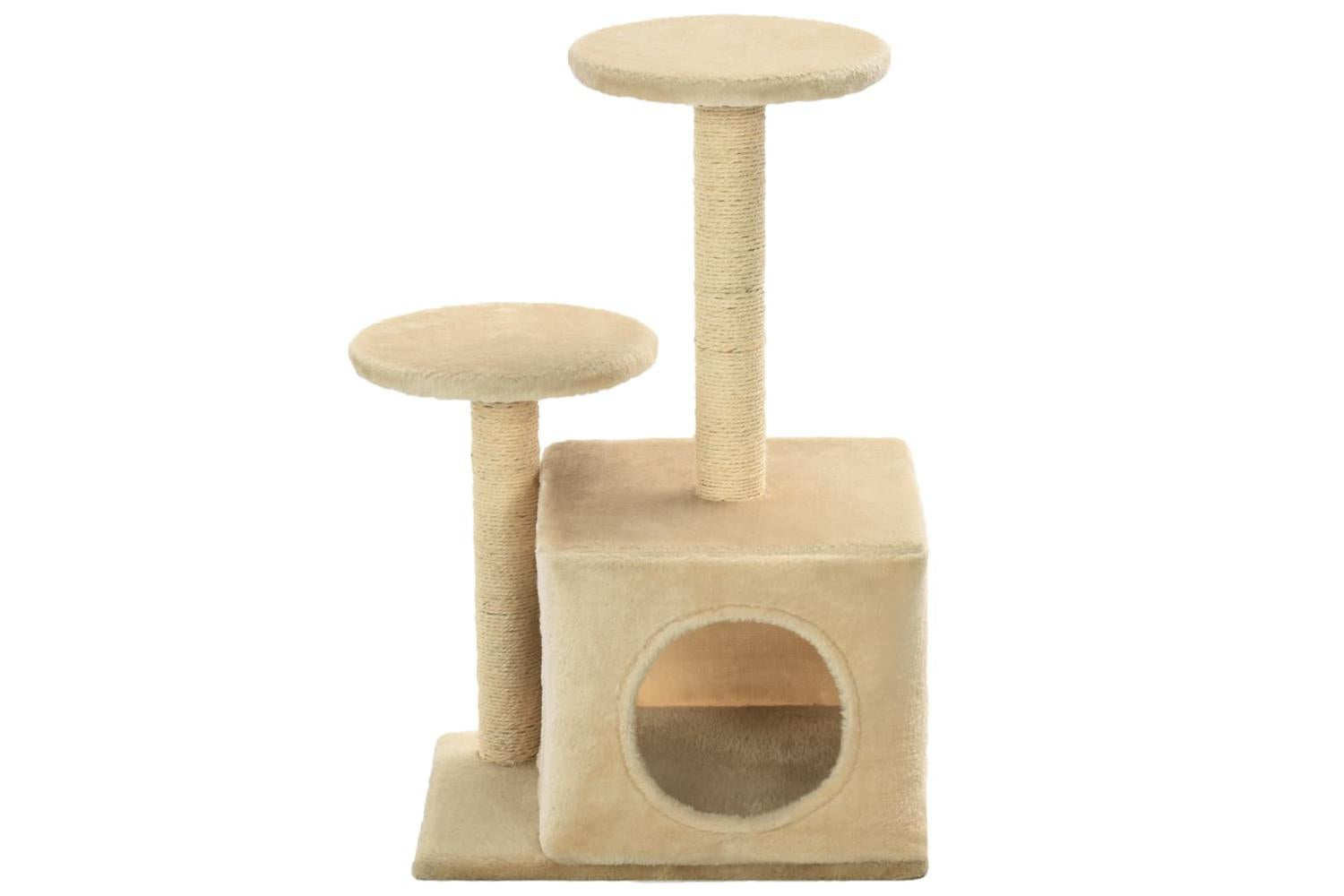 Vidaxl Cat Tree With Sisal Scratching Posts 60 Cm Beige-3