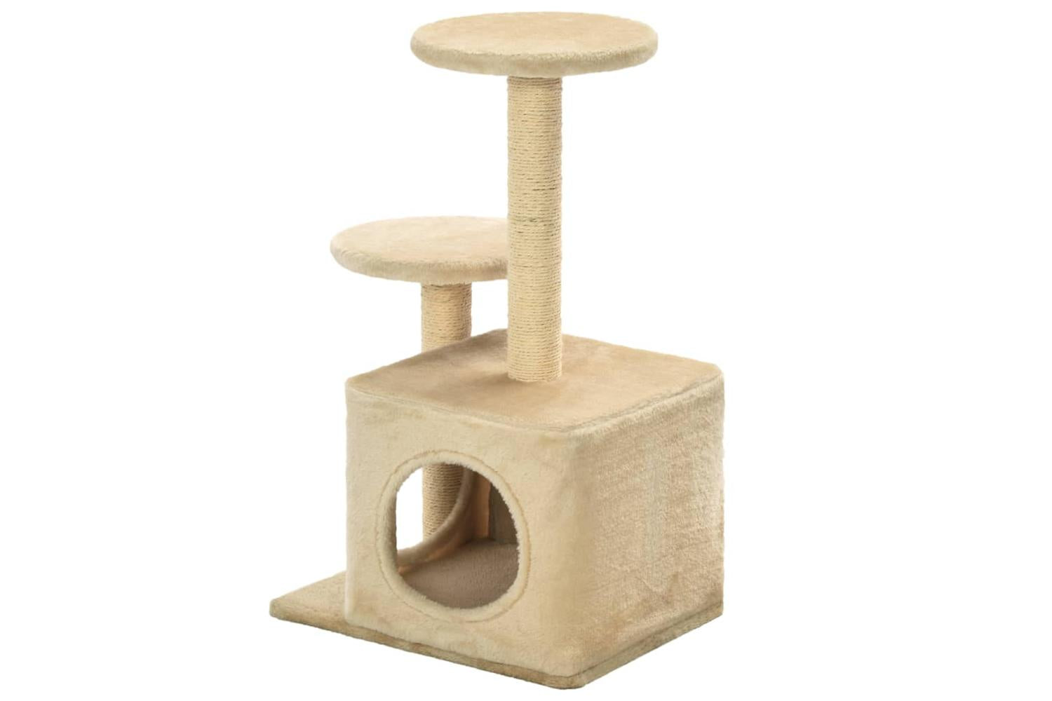 Vidaxl Cat Tree With Sisal Scratching Posts 60 Cm Beige-4