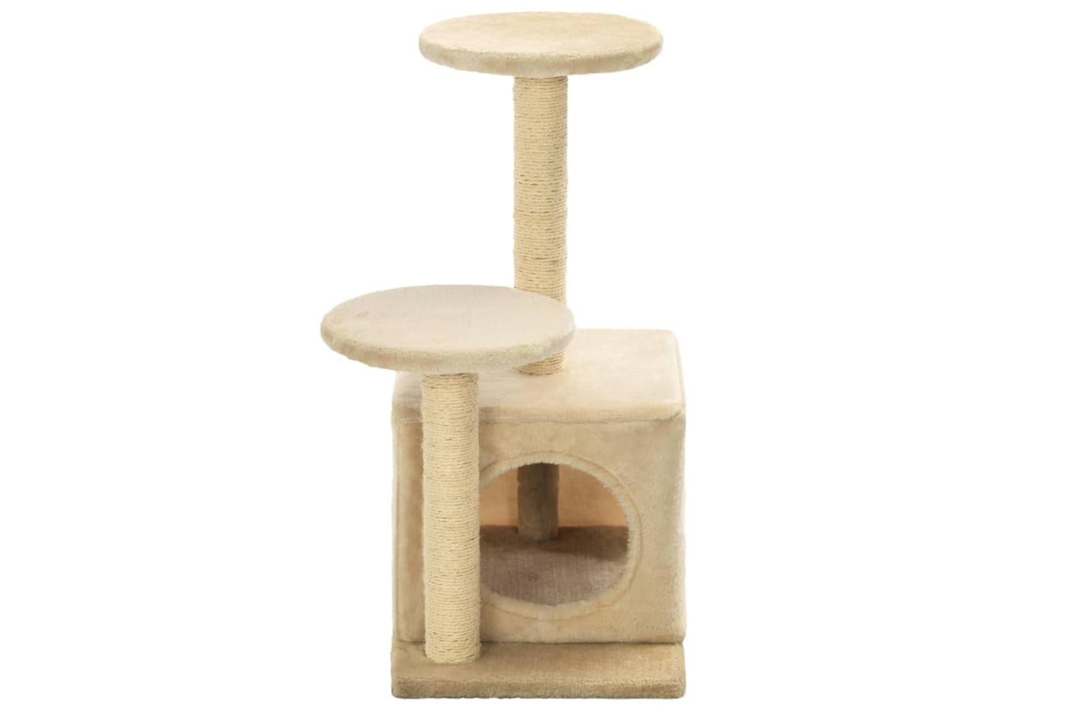 Vidaxl Cat Tree With Sisal Scratching Posts 60 Cm Beige-5