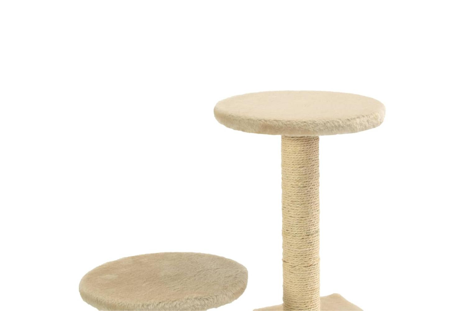 Vidaxl Cat Tree With Sisal Scratching Posts 60 Cm Beige-6