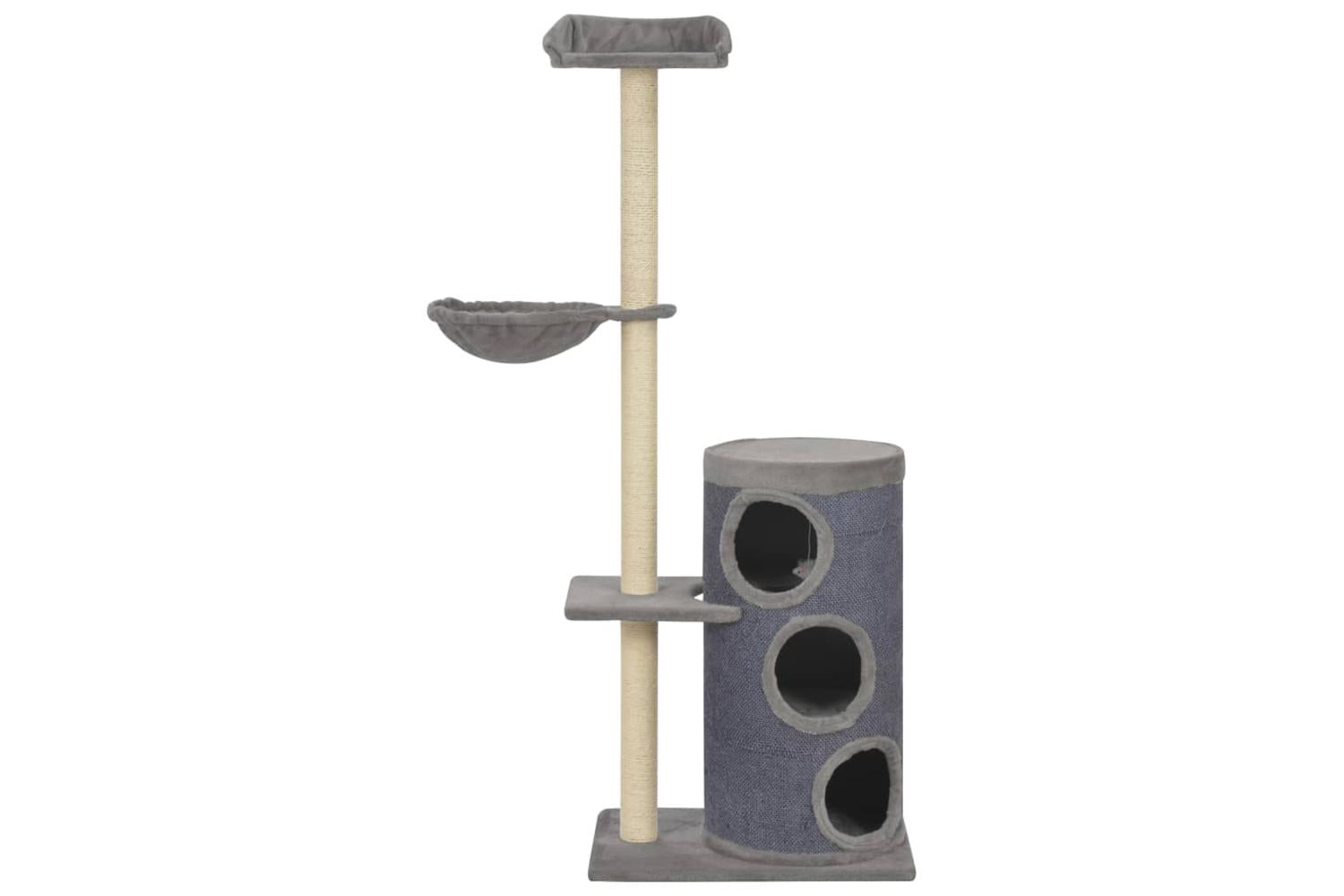 Vidaxl Cat Tree With Sisal Scratching Posts Grey 148 Cm-2