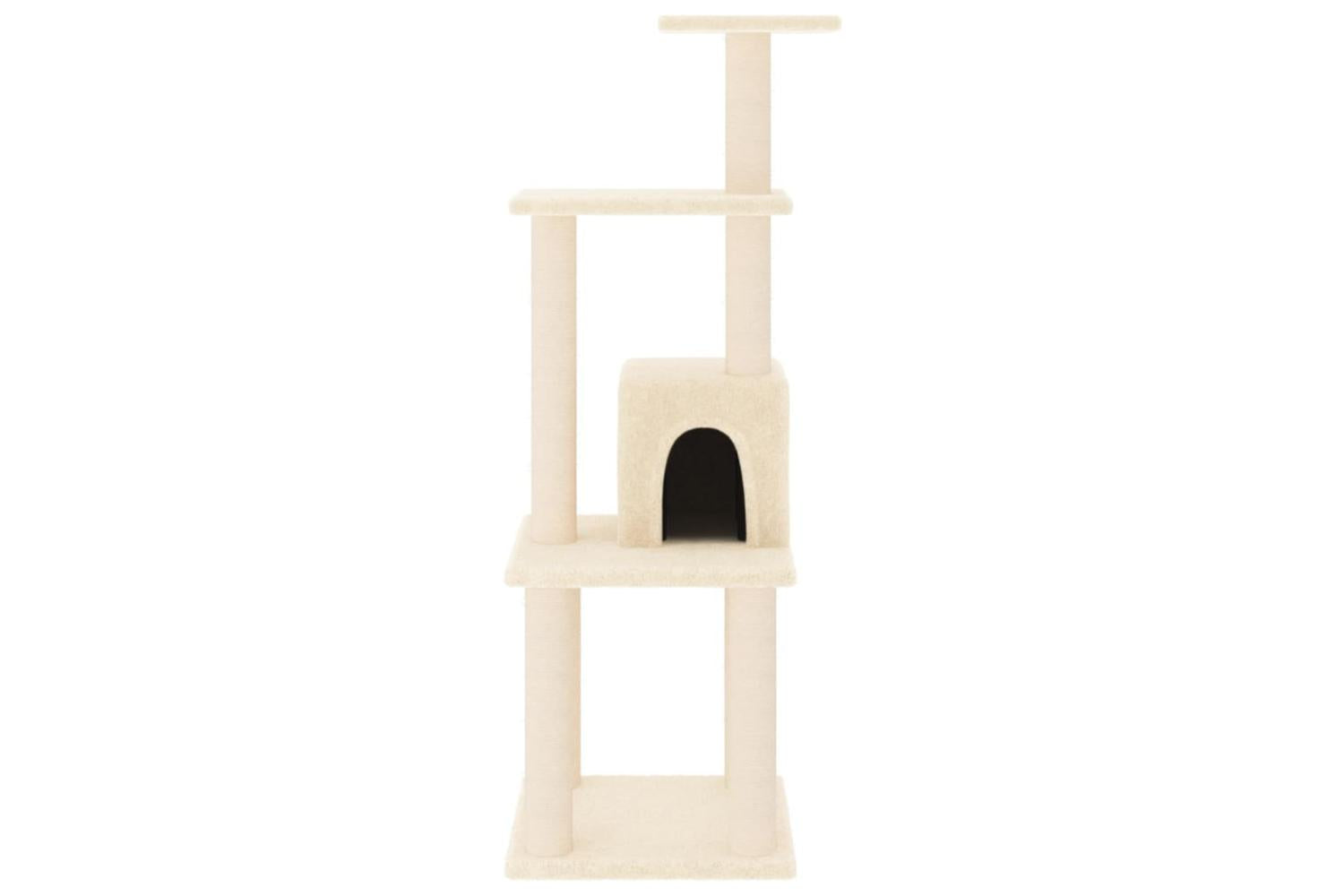 Vidaxl Cat Tree With Sisal Scratching Posts Cream 105 Cm-3